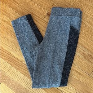 Eileen Fisher Gray and Black Leggings with Tapered Fit, XS